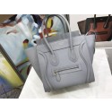 Celine Luggage Micro Tote Bag Original Leather CLY33081M Grey Tl5082xh67