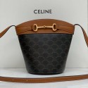 Fake Celine BUCKET BAG IN SHINY CALFSKIN CR92072 Coffee Tl4750Iw51