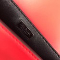 Fake Prada Cahier studded leather bag 1BD045-1 red&black Tl6518bz90