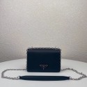 Fake Prada Saffiano leather mini shoulder bag 2BD032 black Tl6119eZ32
