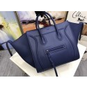 Imitation Celine Luggage Phantom Tote Bag Calfskin Leather CT3372 Blue Tl5138Xr29