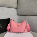 Imitation Prada Re-Edition 2005 nylon shoulder bag 1BH204 pink Tl6199ye39