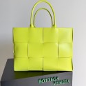 Imitation Top Bottega Veneta ARCO TOTE Large intrecciato grained leather tote bag 652868 yellow Tl16627tr16