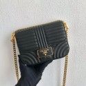 Luxury Prada Diagramme leather shoulder bag 1BD217 black Tl6231UV86