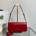 Prada Brushed leather Femme bag 1BD323 red Tl5836Qu69