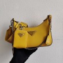 Prada Saffiano leather mini shoulder bag 2BH204 yellow Tl6099Is79