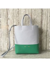 Celine Cabas Phantom Bags Calfskin Leather C2204 Grey&Green Tl5071nV16