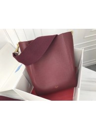 Celine Cabas Phantom Bags Original Calfskin Leather 3370 Wine Tl5028lq41