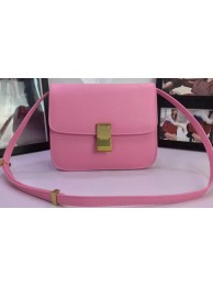 Celine Classic Box Flap Bag Calfskin Leather C88008 Pink Tl5188ta99
