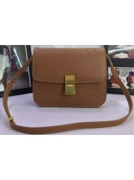 Celine Classic Box Flap Bag Calfskin Leather C88008 Wheat Tl5185TV86