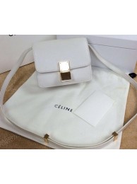 Celine Classic Box mini Flap Bag Smooth Leather C11041T White Tl5190Zr53
