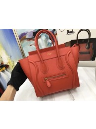 Celine Luggage Micro Tote Bag Original Leather CLY33081M Orange Tl5078JD28