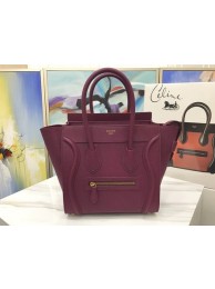 Celine Luggage Micro Tote Bag Original Leather CLY33081M Purple Tl5079Rc99
