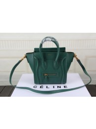 Celine Luggage Nano Bag Original Leather CTS3309 Green Tl5211OG45