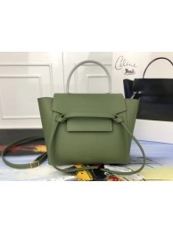 Celine Small Belt nano Bag Original Leather 98310 green Tl5027jf20