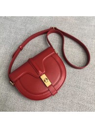 Cheap CELINE SMALL BESACE 16 BAG IN SATINATED CALFSKIN CROSS BODY 188013 RED Tl4962sZ66