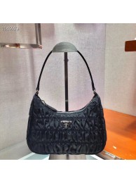 Copy Prada Nylon and Saffiano leather mini bag 1NE204 black Tl6195Ey31