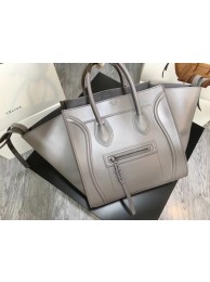 Designer Celine Luggage Phantom Tote Bag Smooth Leather CT3372 Grey Tl5145vs94