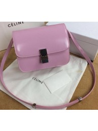Fake Celine Classic Box Small Flap Bag Smooth Leather C11042 Light Pink Tl5195kw88