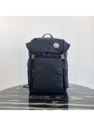 Fake Prada Re-Nylon backpack 2VZ135 black&blue Tl6213xR88
