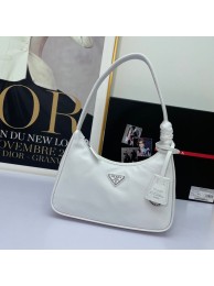 High Imitation Prada Re-Edition 2000 nylon mini-bag 1NE515 White Tl5947bg96