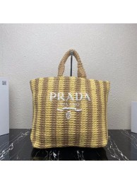 High Quality Prada Raffia tote bag 1NE229 yellow Tl5686pR54