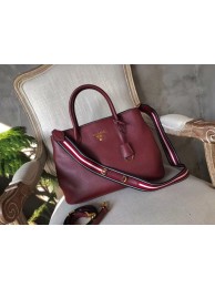 Hot Prada Calf leather bag BN1579 Burgundy Tl6460cT87