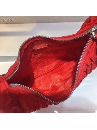 Hot Prada Nylon and Saffiano leather mini bag 1NE204 red Tl6194io40