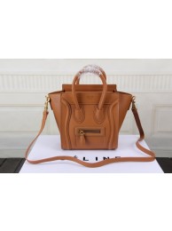 Imitation Fashion Celine Luggage Nano Bag Original Leather CTS3309 Wheat Tl5209kd19