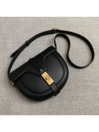 Imitation High Quality CELINE SMALL BESACE 16 BAG IN SATINATED CALFSKIN CROSS BODY 188013 BLACK Tl4963HH94