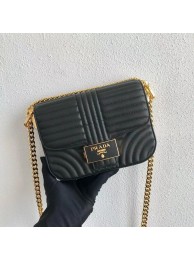 Luxury Prada Diagramme leather shoulder bag 1BD217 black Tl6231UV86