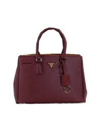 New Prada Saffiano Leather Tote Bag PBN1801 Burgundy Tl6617Uf80