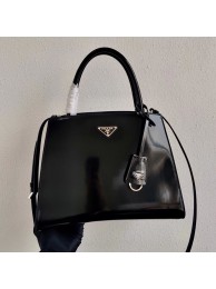 Prada Brushed leather handbag 1BA321 black Tl6011DV39