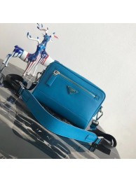 Prada Saffiano leather shoulder bag 2VH063 blue Tl6448fc78