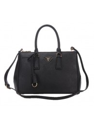 Prada Saffiano Leather Tote Bag BN1801 Black Tl6637uk46