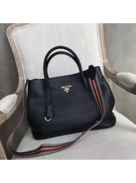Replica Prada Calf leather bag BN1579 black Tl6463Hd81