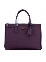 Replica Prada Saffiano Calfskin Leather Tote Bag PBN2274 Purple Tl6622nB47