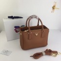 AAAAA Imitation Prada Galleria Small Saffiano Leather Bag BN2316 brown Tl6436oT91