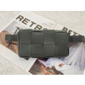 Bottega Veneta CASSETTE Mini intreccio leather belt bag 651053 RAINTREE Tl16781DS71