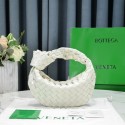 Bottega Veneta Mini intrecciato patent leather top handle bag JODIE 651876V WHITE Tl16775yx89