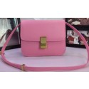 Celine Classic Box Flap Bag Calfskin Leather C88008 Pink Tl5188ta99