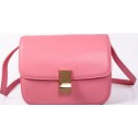 Celine Classic Box Small Flap Bag Smooth Leather C88007C Pink Tl5202yk28