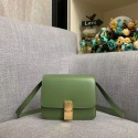 Celine Classic Box Teen Flap Bag Original Calfskin Leather 3379 Green Tl4871uT54