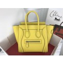 Celine Luggage Micro Tote Bag Original Leather CLY33081M Lemon Tl5083qB82