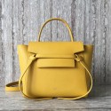Celine mini Belt Bag Original Calf Leather A98310 yellow Tl5009Fh96