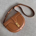 CELINE SMALL BESACE 16 BAG IN SATINATED CALFSKIN CROSS BODY 188013 TAN Tl4958PC54