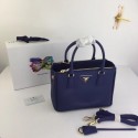 Copy Best Prada Galleria Small Saffiano Leather Bag BN2316 blue Tl6439Qc72