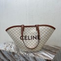 Fake Celine MEDIUM COUFFIN BAG IN TRIOMPHE CANVAS CELINE PRINT 196262 WHITE Tl4753xR88