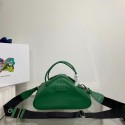 Fake Prada Leather Triangle bag 1BB082 green Tl5820tu77
