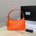 Fake Prada Re-Edition 2000 nylon mini-bag 1NE515 orange Tl6153bz90